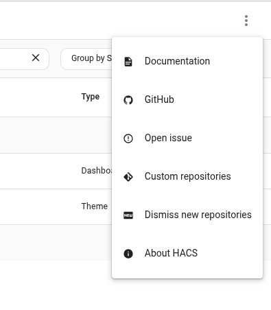 hacs dropdown