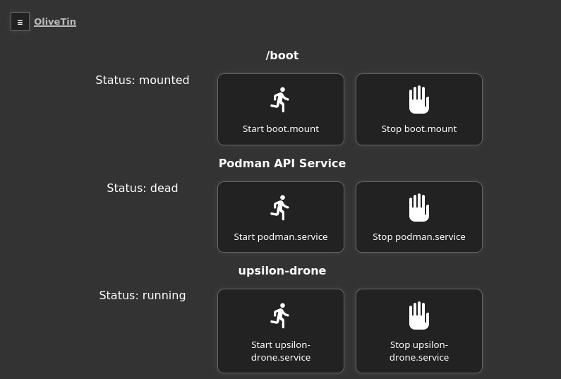 solution systemd control panel