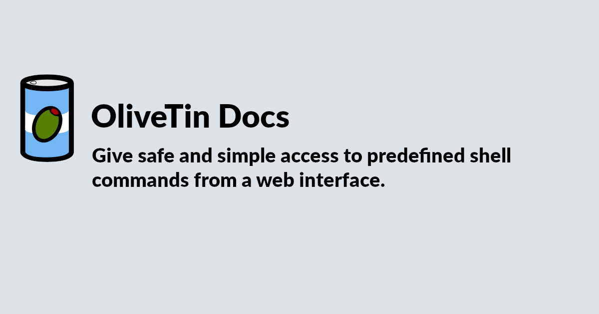 Ansible Playbooks :: OliveTin docs image.