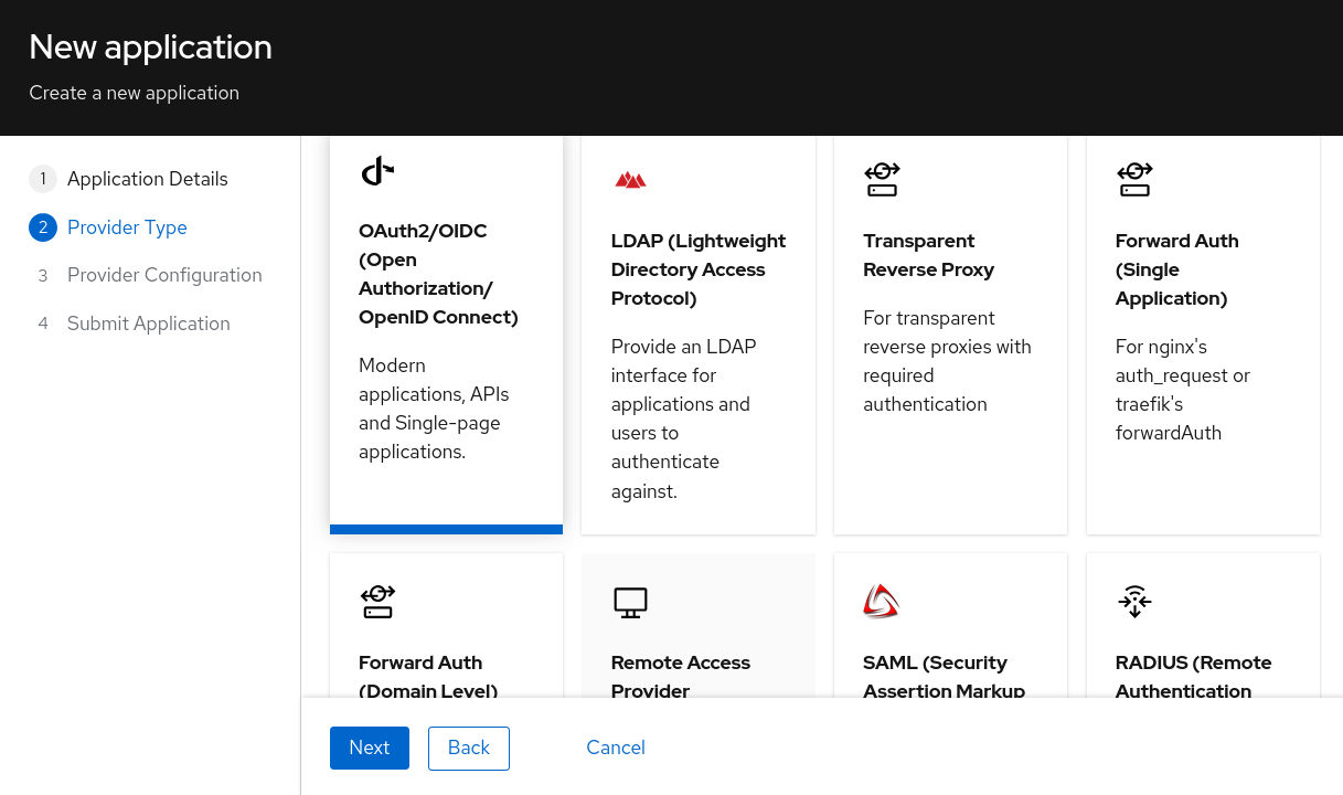 authentik select oauth2